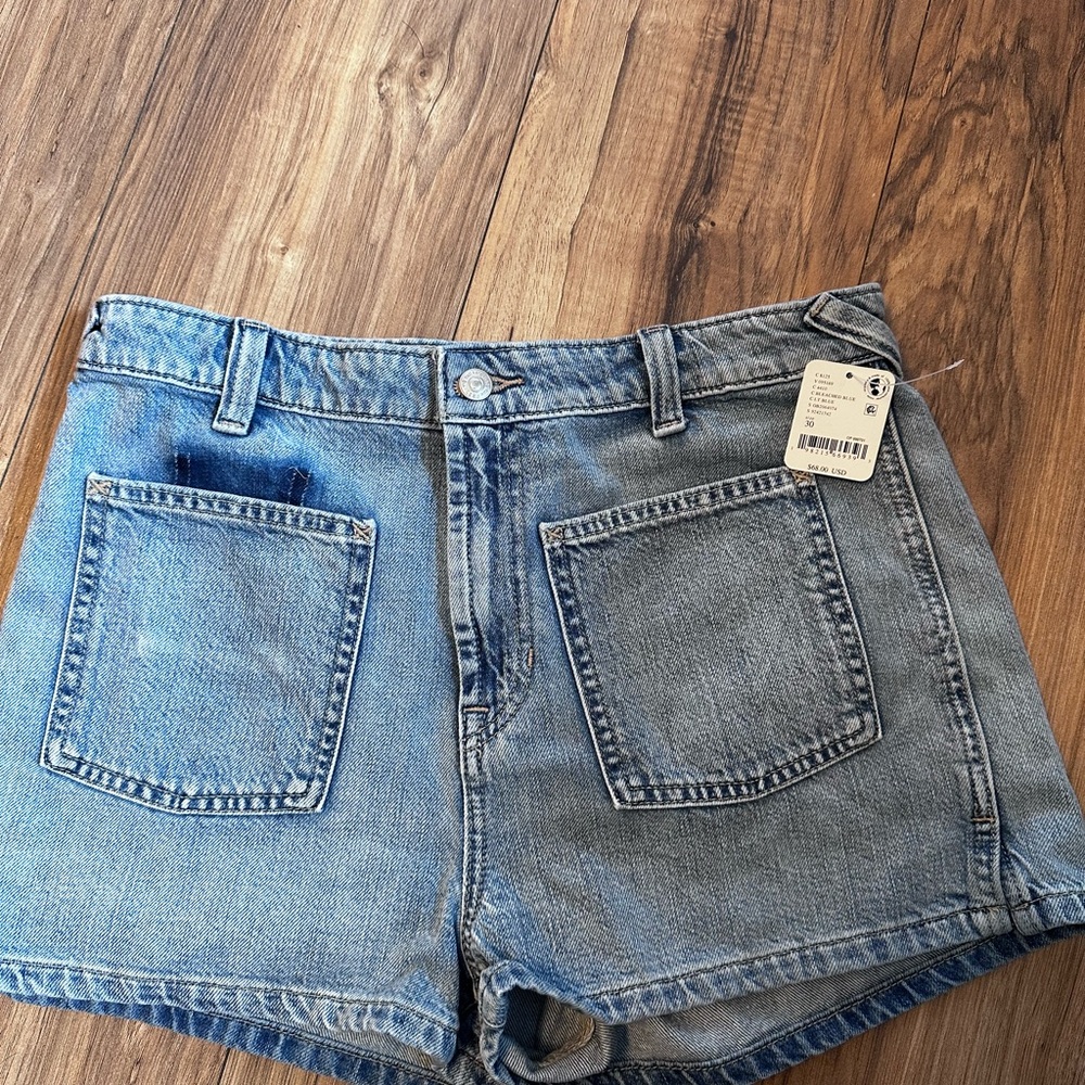 We The Free Blue Denim Shorts - Picture 3 of 6